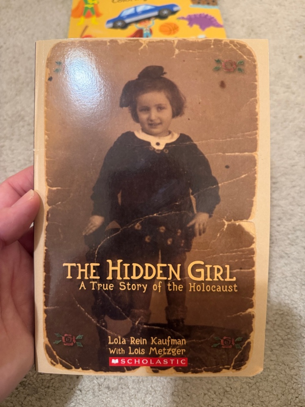 Scholastic Brown and Cream Cover Kids Book - The Hidden Girl